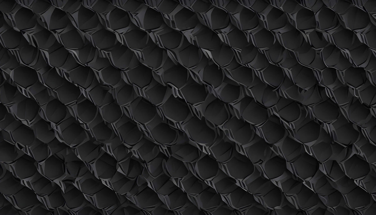 3D Mural Wallpaper | Black Snake Skin Pattern