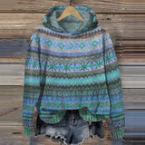 Nordic Winter Hoodie  Traditional Fair Isle Pattern - Product example