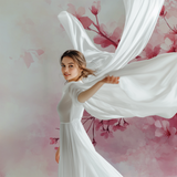 Cherry Blossom Mural Wallpaper | Japanese Watercolor Design