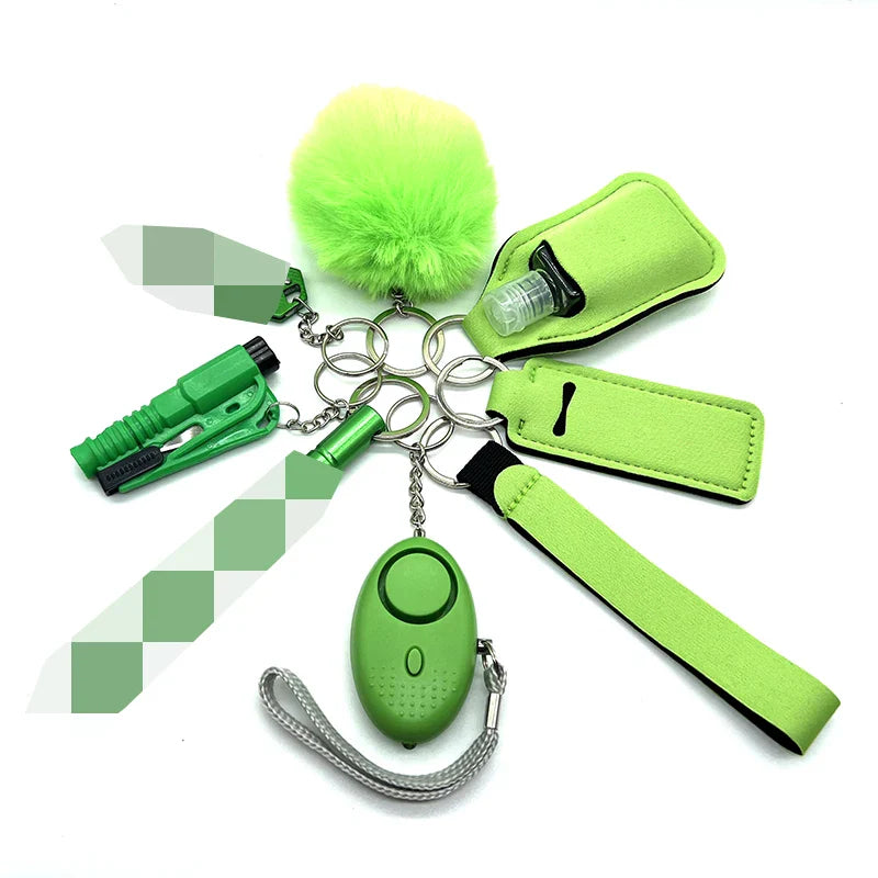 Personal Safety Keychain Set  9-Piece Multi-Tool Protection Kit - Product example
