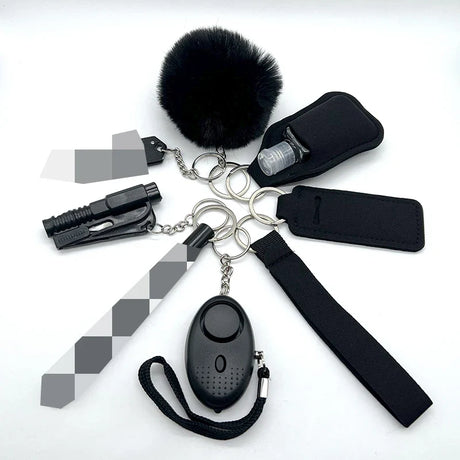Personal Safety Keychain Set  9-Piece Multi-Tool Protection Kit - Product detail 9