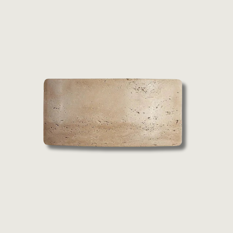 Modern Travertine Wall Lamp  Natural Stone LED Sconce - Product showcase