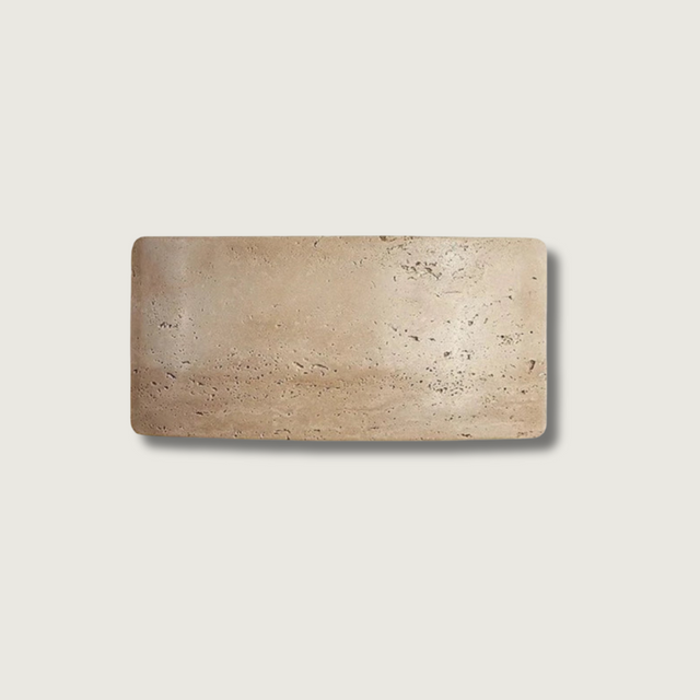 Modern Travertine Wall Lamp  Natural Stone LED Sconce - Product showcase