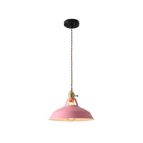 Industrial Pendant Light  Black Metal Dome Shade - Product detail 27