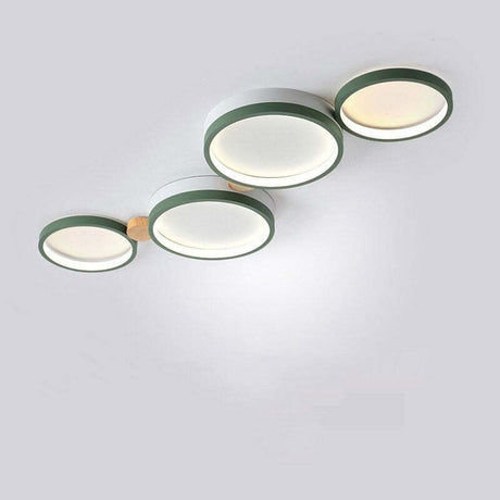 Modern LED Ceiling Light  Gray Metal Triple Ring Design - Product detail 13
