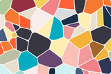 Geometric Mural Wallpaper | Modern Abstract Mosaic Design