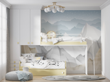 Mountain Mural Wallpaper | Starry Sky Kids Design