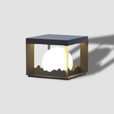 Modern Solar Wall Light  Cube Frame Mountain Silhouette - Product detail 15