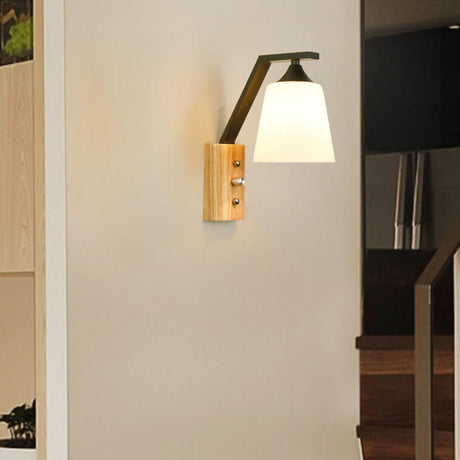Scandinavian Wall Light  Wood  Metal Reading Sconce - Product detail 8