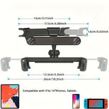 Car Headrest Tablet Mount  Universal 5-14 Inch Device Holder - Detailed view
