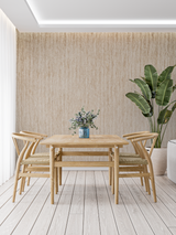 Wood Pattern Mural Wallpaper | Natural Beige Striped Design