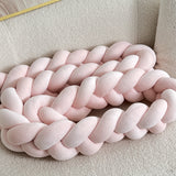 Braided Floor Cushion  Chunky Knit Design in Cream - Detailed view