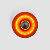 Modern Glass Wall Light  Circular LED Ring Design - Product showcase