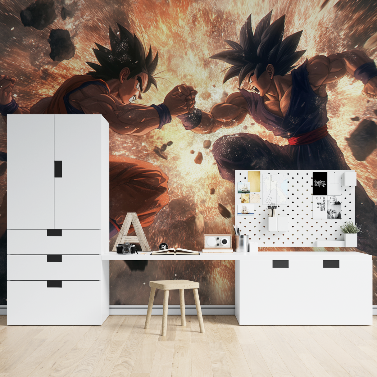 Anime Mural Wallpaper | Dragon Ball Battle Scene