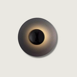 Modern LED Wall Light  Textured Carbon Ring Design - Product showcase