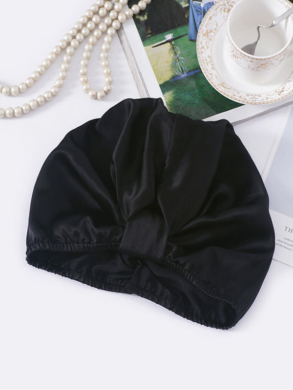 Silk Sleep Turban  Pure Mulberry Hair Protection Cap - Product showcase