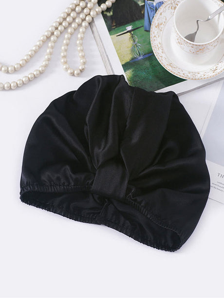 Silk Sleep Turban  Pure Mulberry Hair Protection Cap - Product showcase