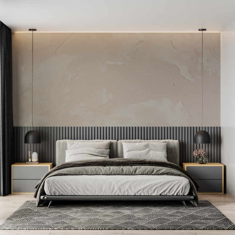 Concrete Mural Wallpaper | Modern Beige Texture Design