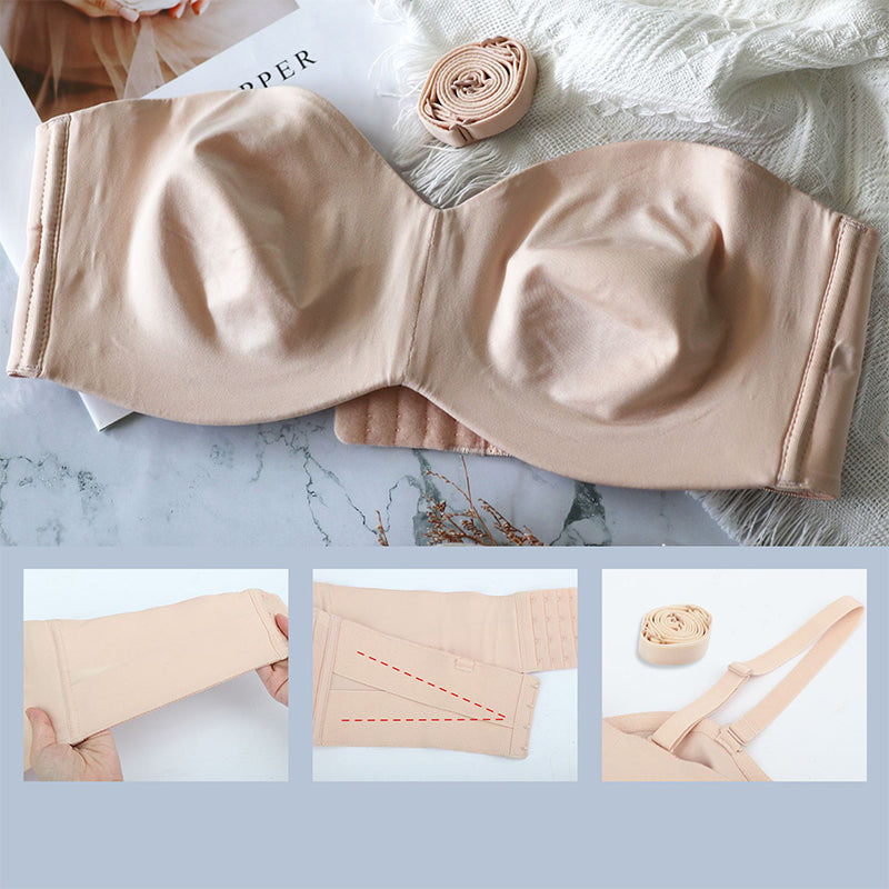 Seamless Bandeau Bra  Versatile Strapless Support - Product detail 7