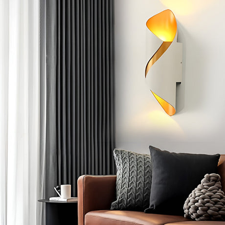 Modern Outdoor Wall Light  Spiral Black Metal Sconce - Product detail 9
