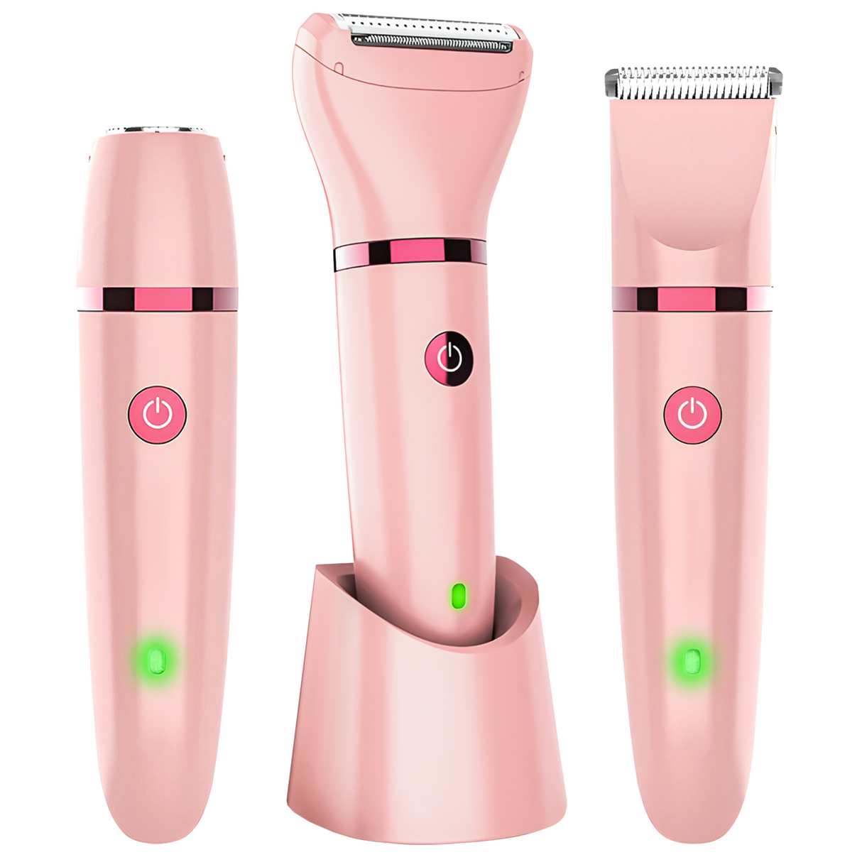Womens Electric Shaver  3-in-1 Rechargeable Wet  Dry Grooming Kit - Product showcase