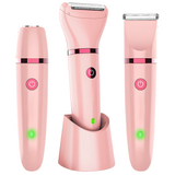Womens Electric Shaver  3-in-1 Rechargeable Wet  Dry Grooming Kit - Product showcase