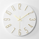 Modern Wall Clock  Blue Face Gold Numbers - Product detail 11