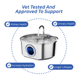 Pet Water Fountain  LED Indicator Stainless Steel Design - Product detail 5