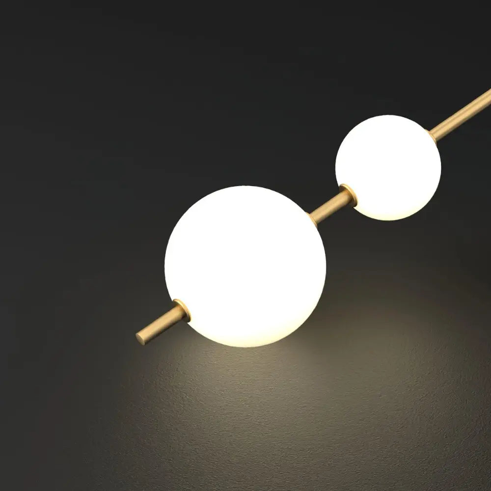 Modern Globe Wall Lamp  Vertical Brass Frame Design - Product detail 8