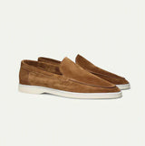 Classic Mens Suede Loafers  Dove Grey Slip-On Design - Product detail 10