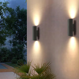 Modern Outdoor Wall Light  Cylindrical Steel LED Sconce - Product detail 4