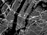 City Map Mural Wallpaper | Modern Black and White Urban Design