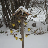 Garden Bird Feeder Wheel  Yellow Metal 8-Cup Design - Product detail 5