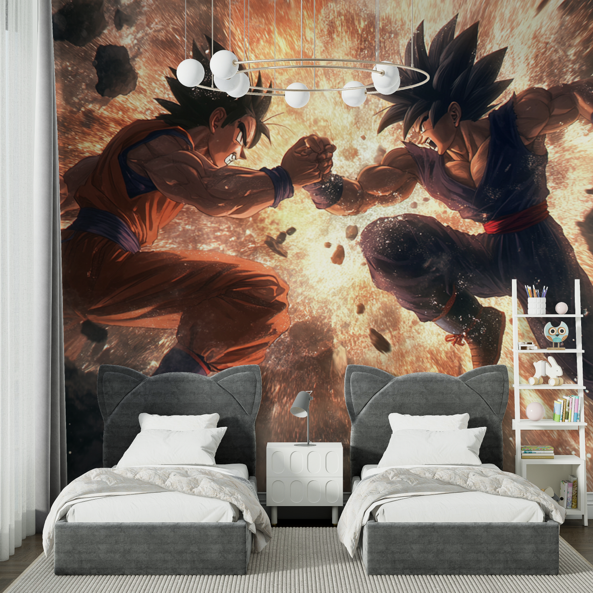 Anime Mural Wallpaper | Dragon Ball Battle Scene