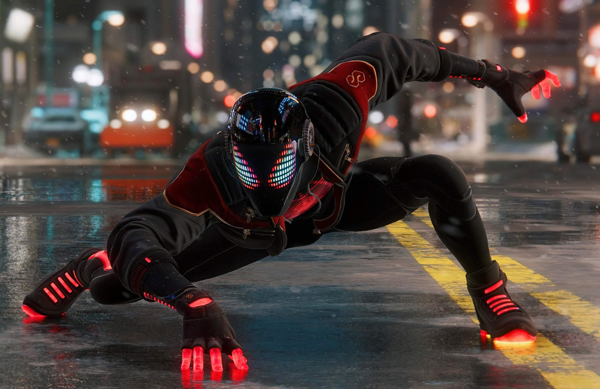 Superhero Mural Wallpaper | Spider-Man Night City Action