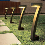 Modern Solar Path Lights  Z-Shaped LED Garden Lighting - Product showcase