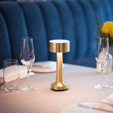 Modern Table Lamp  Brushed Gold LED Design - Detailed view