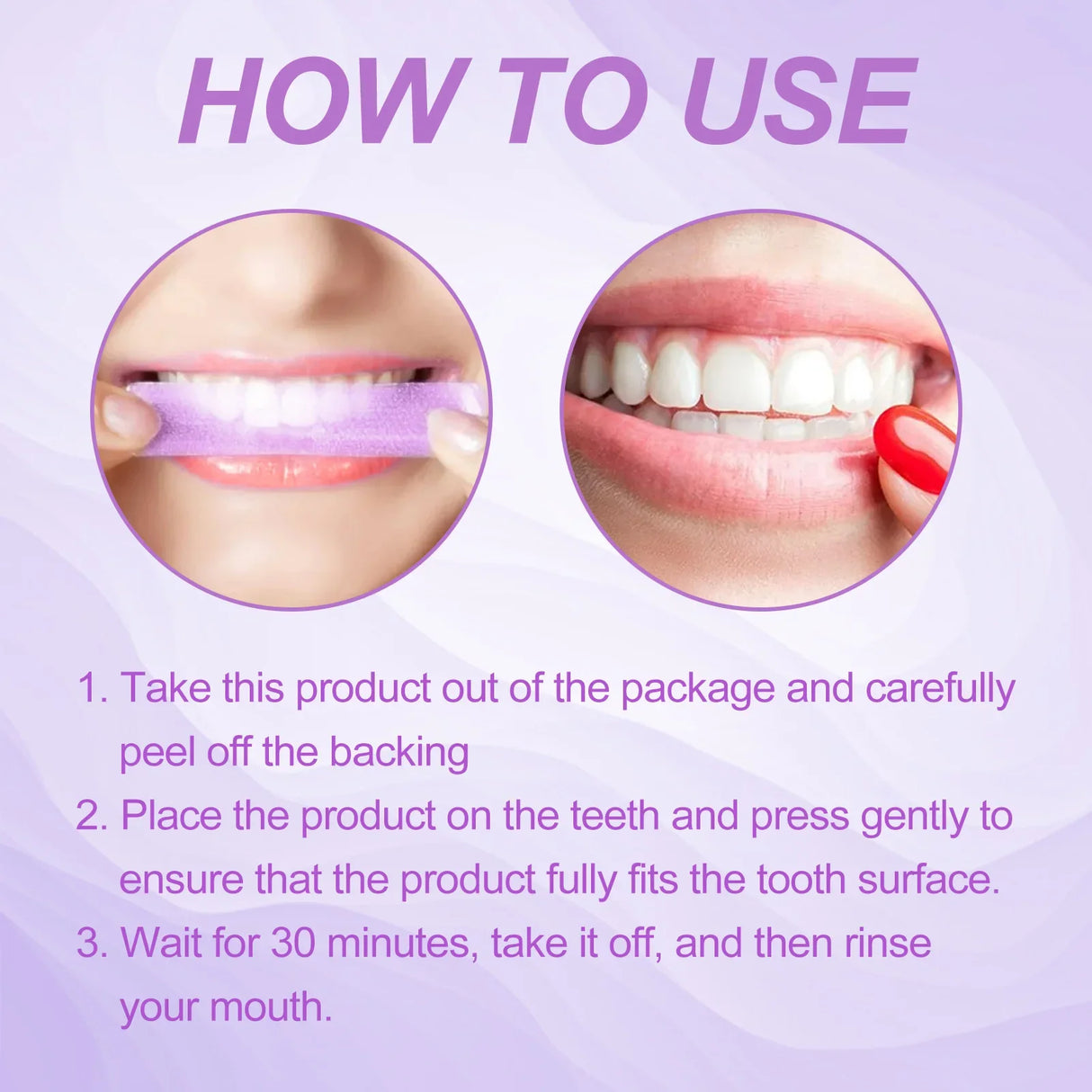 Professional Teeth Whitening Strips  Color-Correcting Purple Formula - Product detail 8