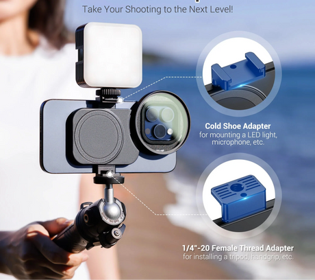 Mobile Photography Filter Adapter  67mm Magnetic Lens Mount - Product showcase