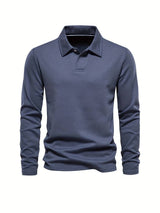 Long Sleeve Polo Shirt  Classic Tailored Design - Product example