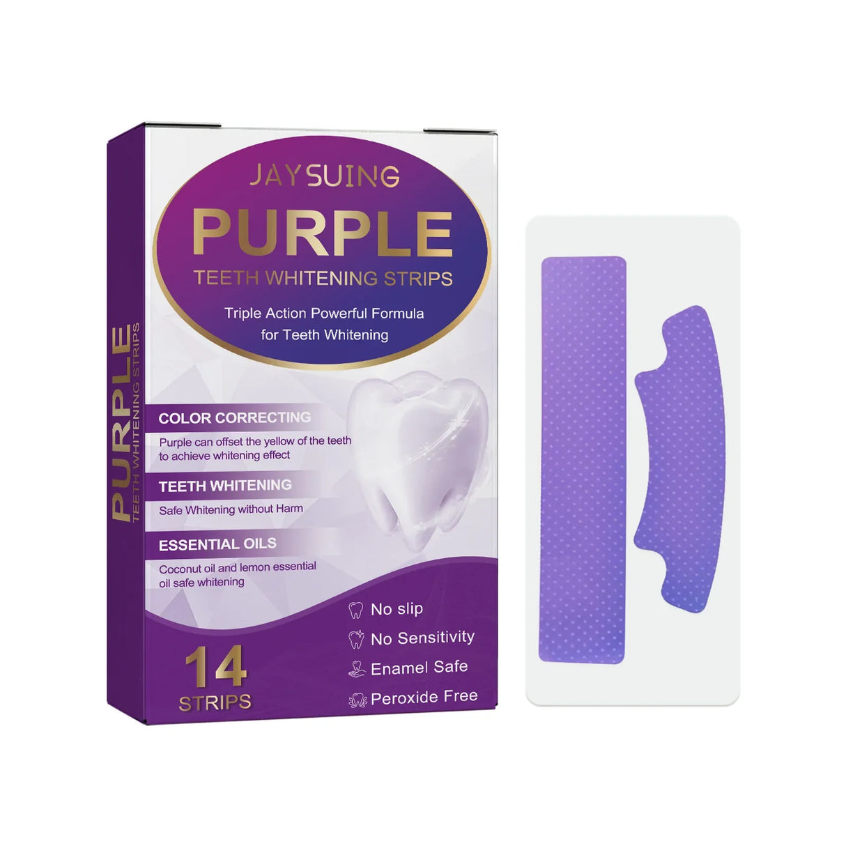 Professional Teeth Whitening Strips  Color-Correcting Purple Formula - Product detail 10