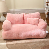 Plush Pet Sofa Bed  Premium Fleece Cat  Dog Lounger - Product detail 6
