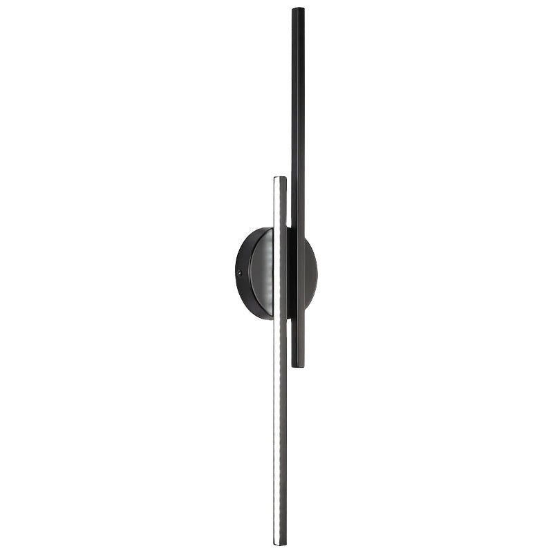 Modern LED Wall Light  Linear Black Metal Design - Product example