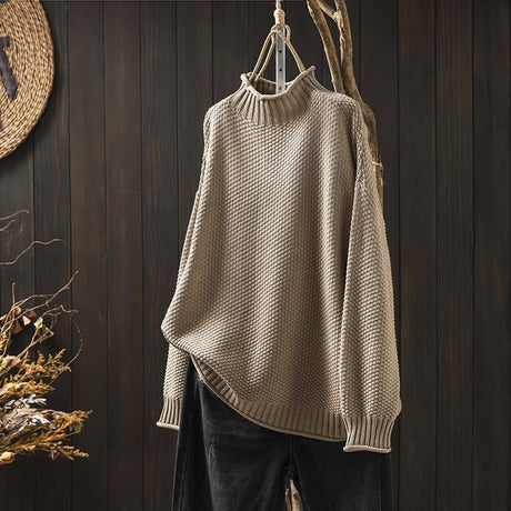 Wool Cotton Jumper  Textured Knit Design - Product detail 7