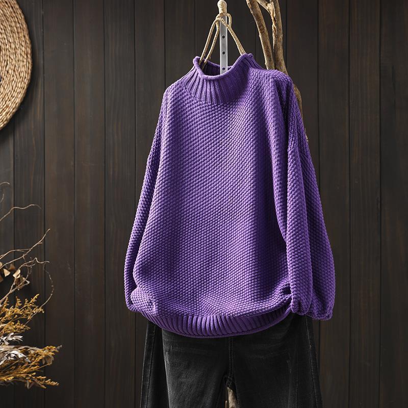 Wool Cotton Jumper  Textured Knit Design - Product detail 8