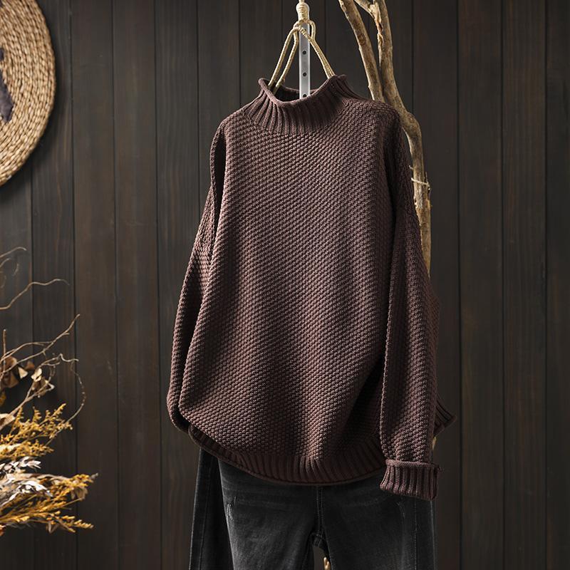 Wool Cotton Jumper  Textured Knit Design - Product detail 4