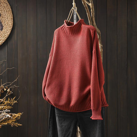 Wool Cotton Jumper  Textured Knit Design - Product detail 9