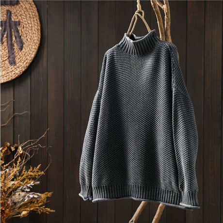 Wool Cotton Jumper  Textured Knit Design - Product detail 6