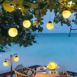 Solar Garden Pendant Light  Moon-Inspired LED Globe Design - Product detail 6