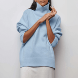 Luxe Turtleneck Sweater  Soft Knit Ribbed Design - Product example